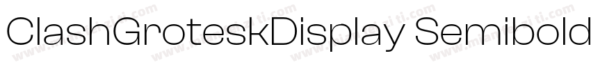 ClashGroteskDisplay Semibold字体转换